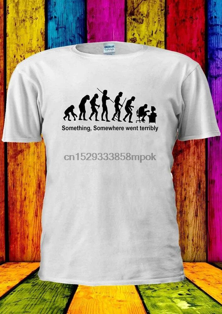 Something Somewhere Went There Funny T-shirt Vest Tank Top Men Women Unisex 1462 | Мужская одежда