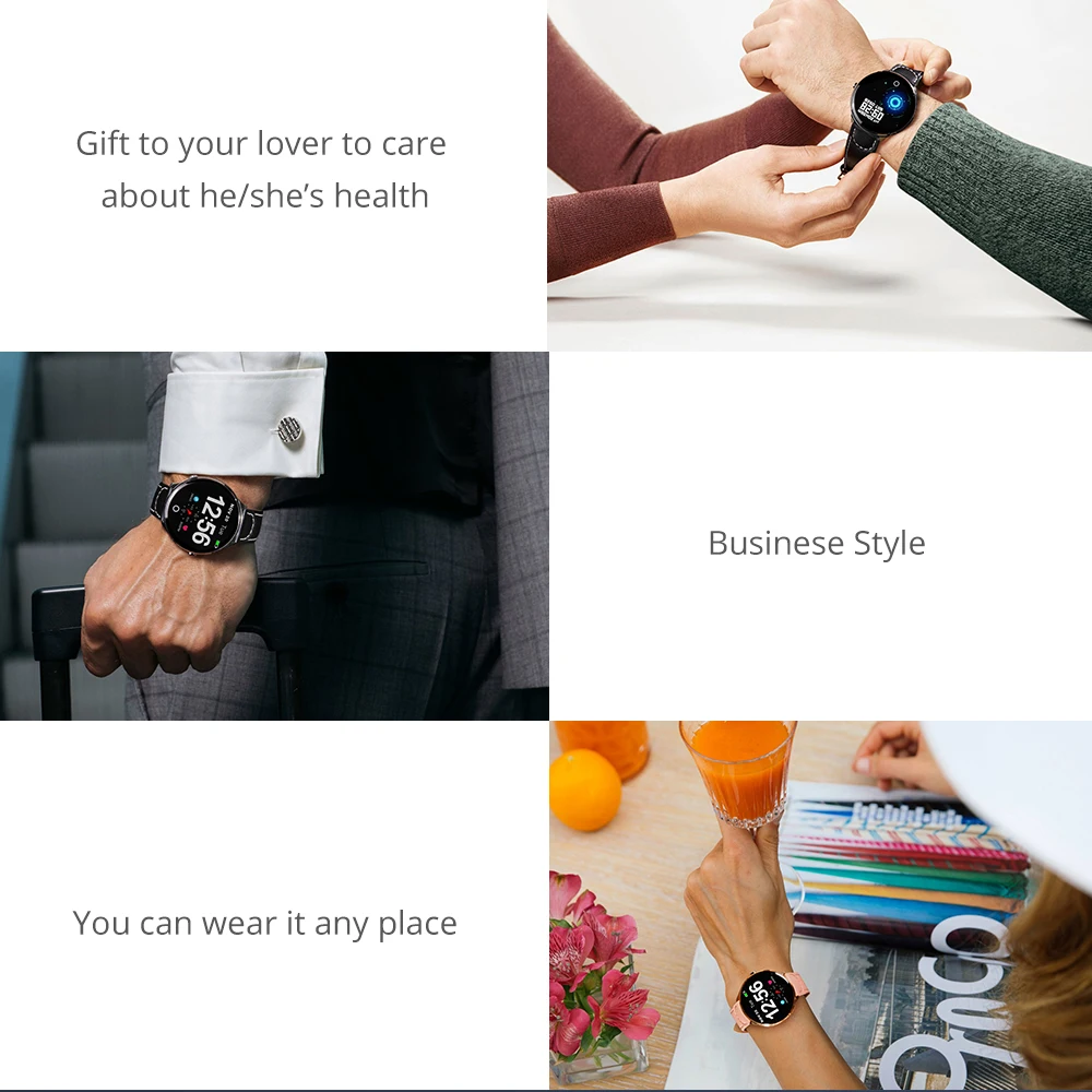 Makibes T4 Pro Men'S Smart Watch Waterproof Toughened Glass Smart Band Fashion Fitness Tracker Blood Oxygen 1.3 Inch Bracelet
