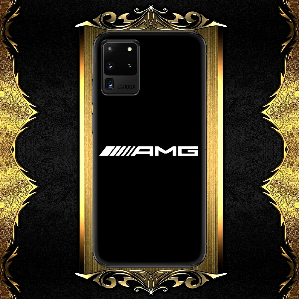 

Mercedes Benz Amges Car Phone Case For Samsung Galaxy S 6 7 8 9 10 E 20 UITRA FE 21 Edge Note 8 9 10 Plus black Prime Silicone