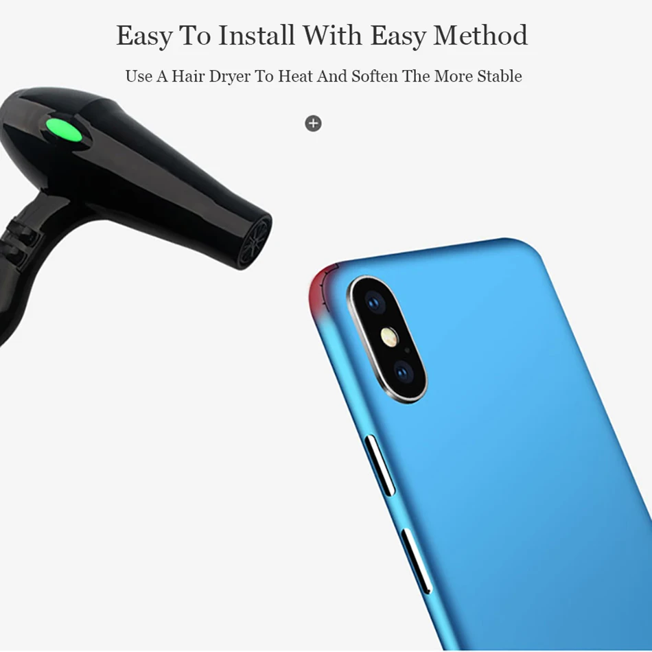 Для iPhone 5S 7 8 Plus X XS MAX однотонная наклейка на льду пленка полноразмерная Наклейка чехол Чехол Funda films For 6 6s протектор