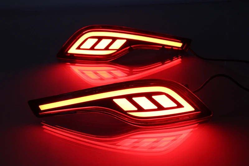 2PCS LED For Honda CRV 2017 2018 2019 Multi-function 12V Reflector Lamp Rear Fog Bumper Light Brake Foglight |