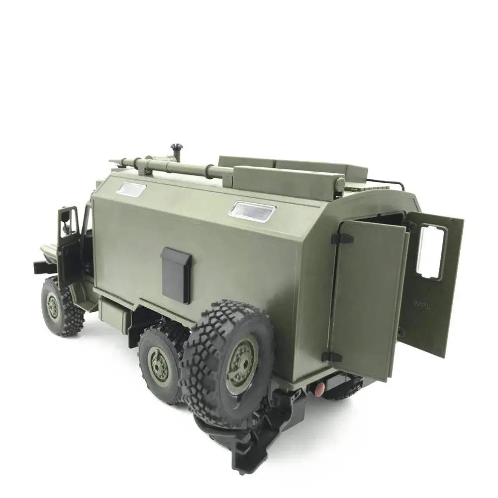 WPL Ural 1:16 Six-Drive Military Truck Command Communication Vehicle Full Scale Simulation Climbing Remote Control Car Toy | Игрушки и