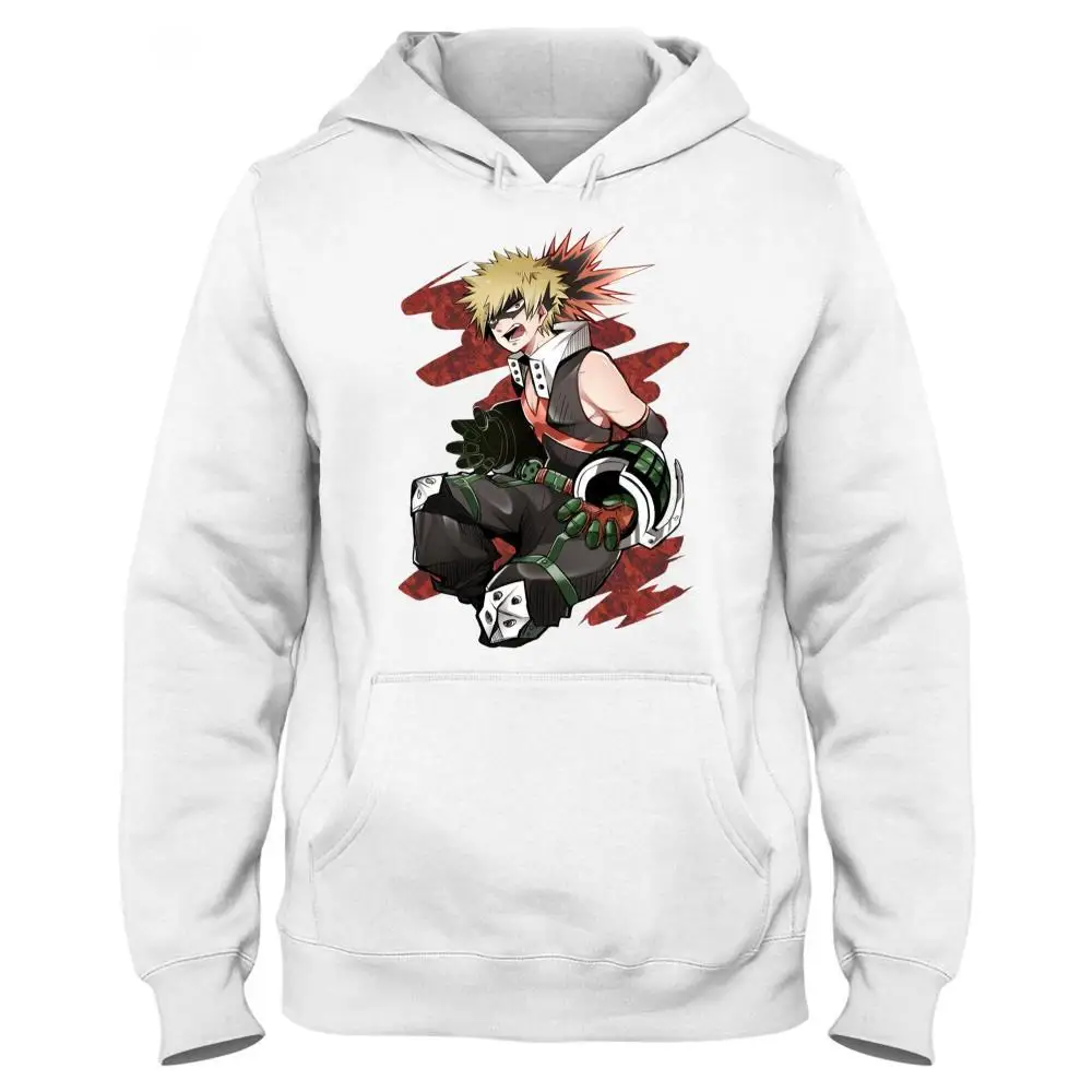 

My Hero Academia Print Cartoon Personalise College Hoodie with Pocket Leisure Junior Jersey