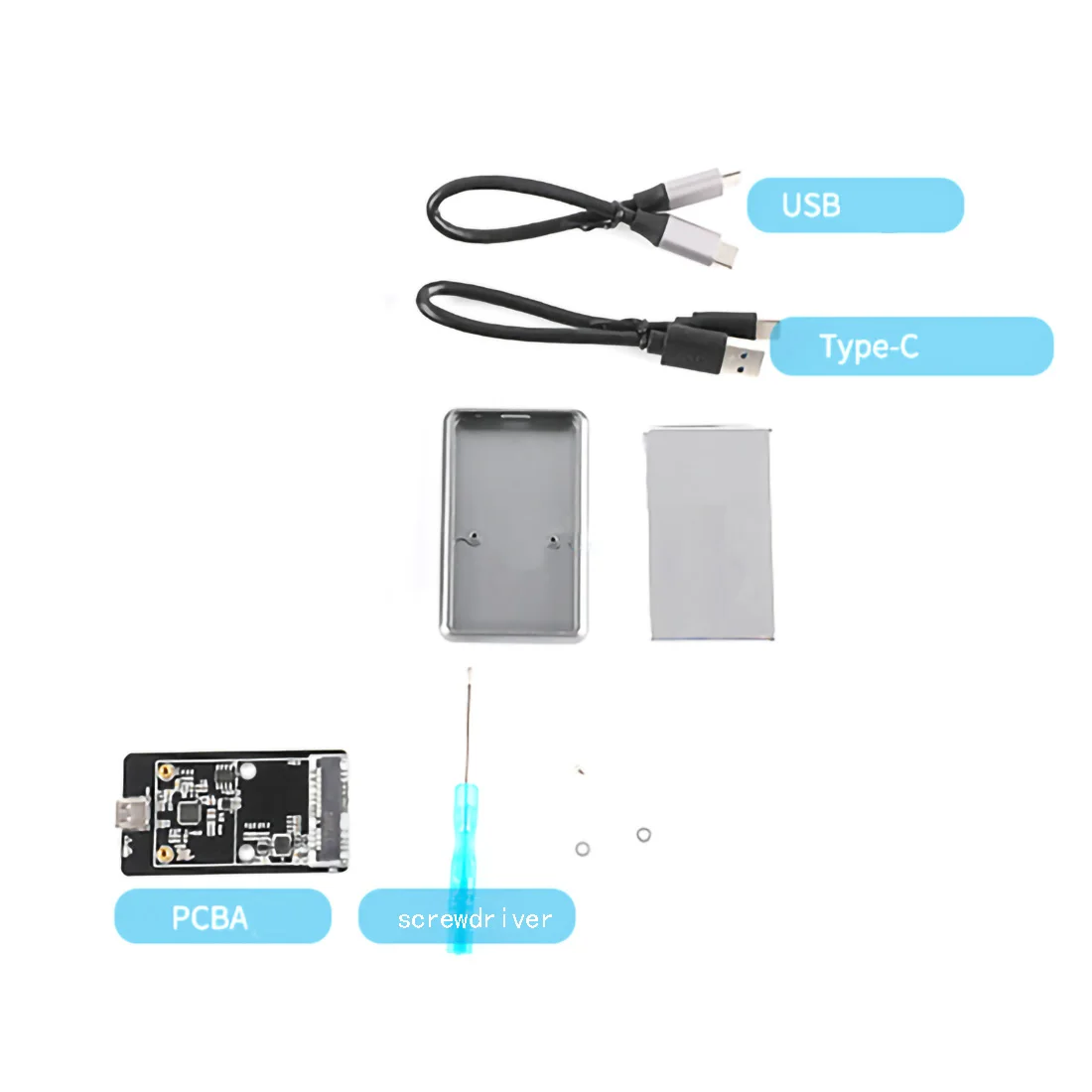 Мини mSATA Тип-C SSD корпус M.2 М-ключ USB3.1 10 Гбит/с Скорость USB C жесткий диск чехол Поддержка 1 ТБ для Windows/Linux/Mac