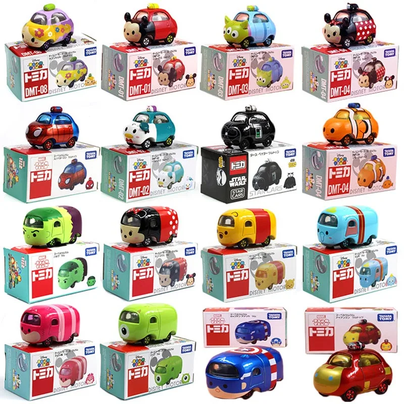 

Модель автомобиля Disney из сплава 5-6 см, Микки и Минни, серия Marvel, мультяшная тележка, детская игрушка, подарок на Рождество