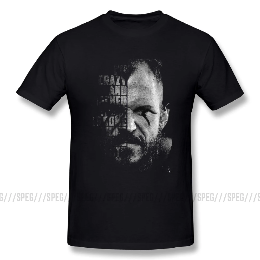 Мужские официальные футболки Vikings Valhalla Floki Quote Odin, Мужская футболка с круглым вырезом и коротким рукавом, летние Юмористические футболки для взрослых - Цвет: Черный