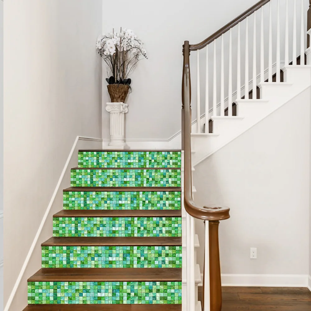 New self-adhesive mosaic waterproof and oil-proof wall surface emerald decorative sticker | Обустройство дома
