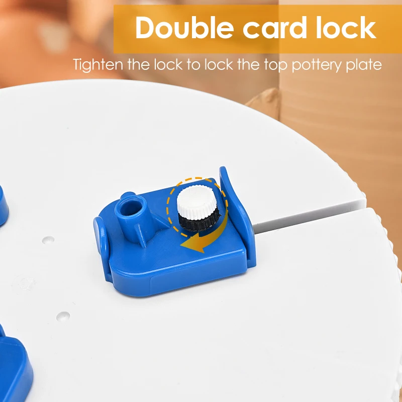 

Pottery Wheel Clip Tools ABS Ceramic Clay Polymer Scraping Modelling Crafts Maker Fixed Repair Accessories Easy To Find Center