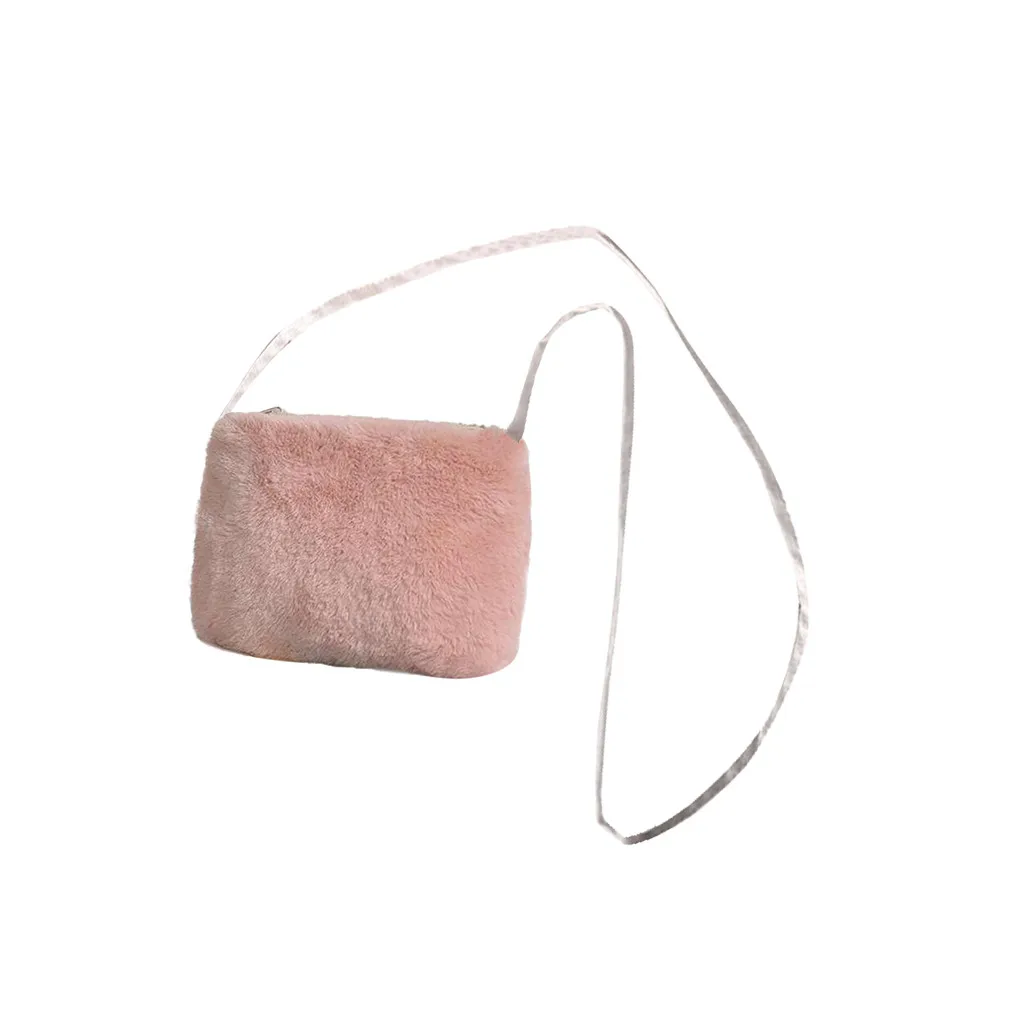 Детский мини кошелек из искусственного меха для девочек|Сумки с ручками| |