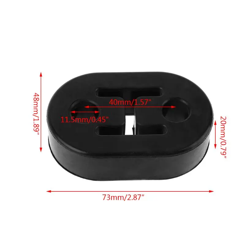 2 шт. сверхмощная выхлопная вешалка втулка Поддержка отверстия кронштейн