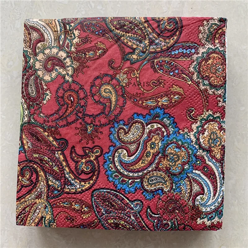 25cm Christmas vintage napkin paper elegant tissue patter bird fruit decoupage wedding birthday party decor beautiful serviettes | Дом и сад