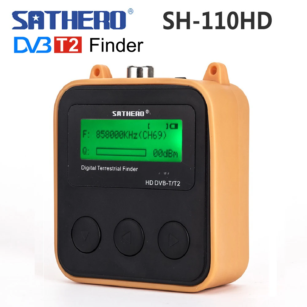 Sathero SH-110HD DVB-T DVB-T2 ТВ сигнальный Тестер Карманный наземного сигнала цифровой dvb T2 Finder метр ЖК-экран dvbt2 sat finder за цифровое тв приставка