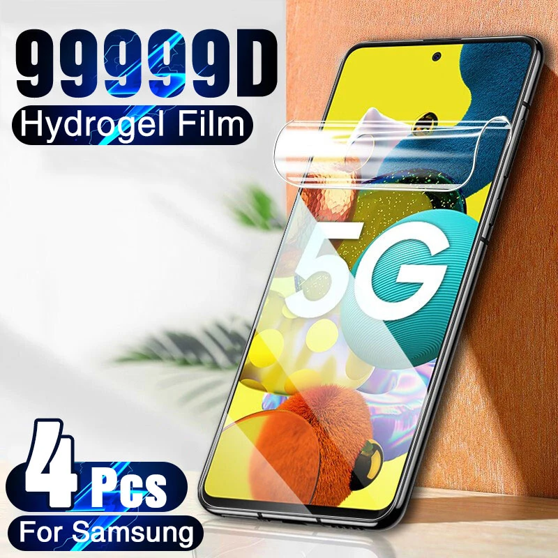 

4Pcs Hydrogel Film Screen Protector For Samsung Galaxy A51 A71 A52 A32 A50 A72 A70 Screen Protector For Samsung M51 M31 M21 M12