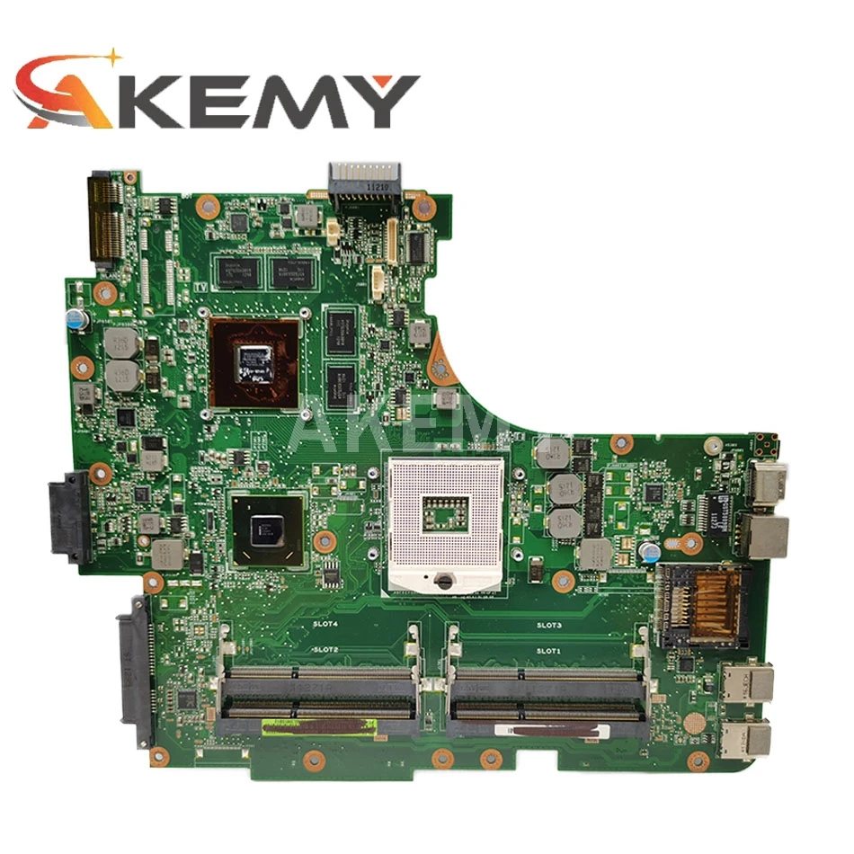 Материнская плата N53SN N53SV для ноутбука ASUS N53S N53SM 2 или 4 слота V1G V2G GPU | Компьютеры и