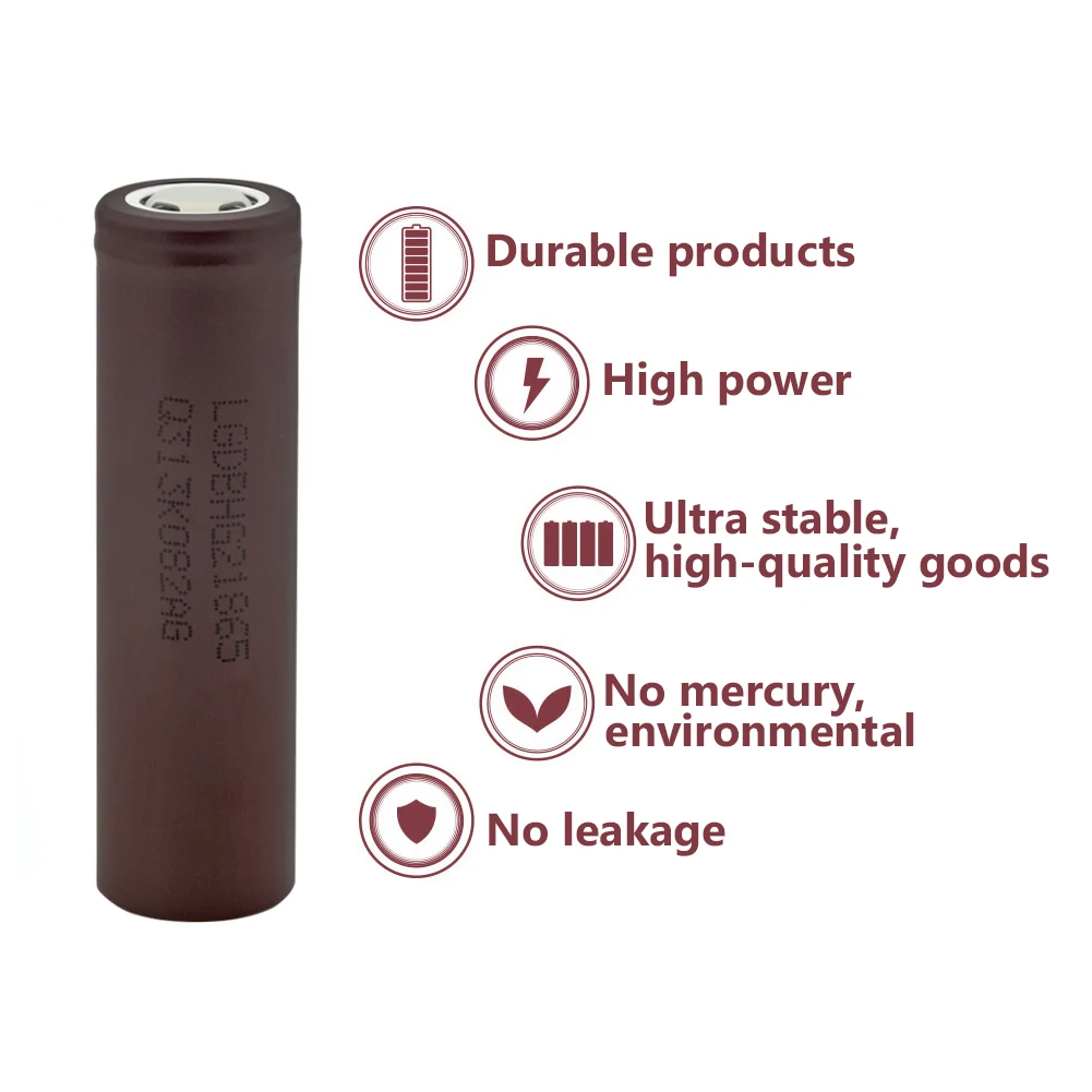 100% оригинал 18650 HG2 3 6 V 3000 mAh батарея для электронной сигареты LG литиевая