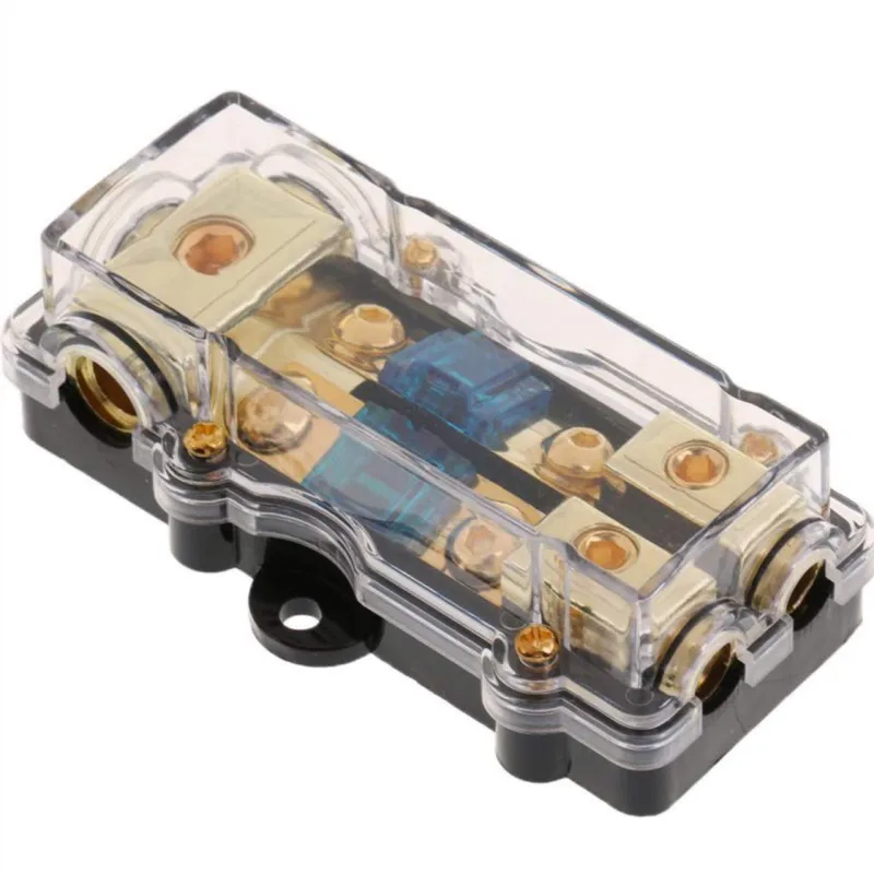 

Универсальный автомобильный предохранитель, автомобильный усилитель звука 1 в 2 выхода, 60 А, блок предохранителей