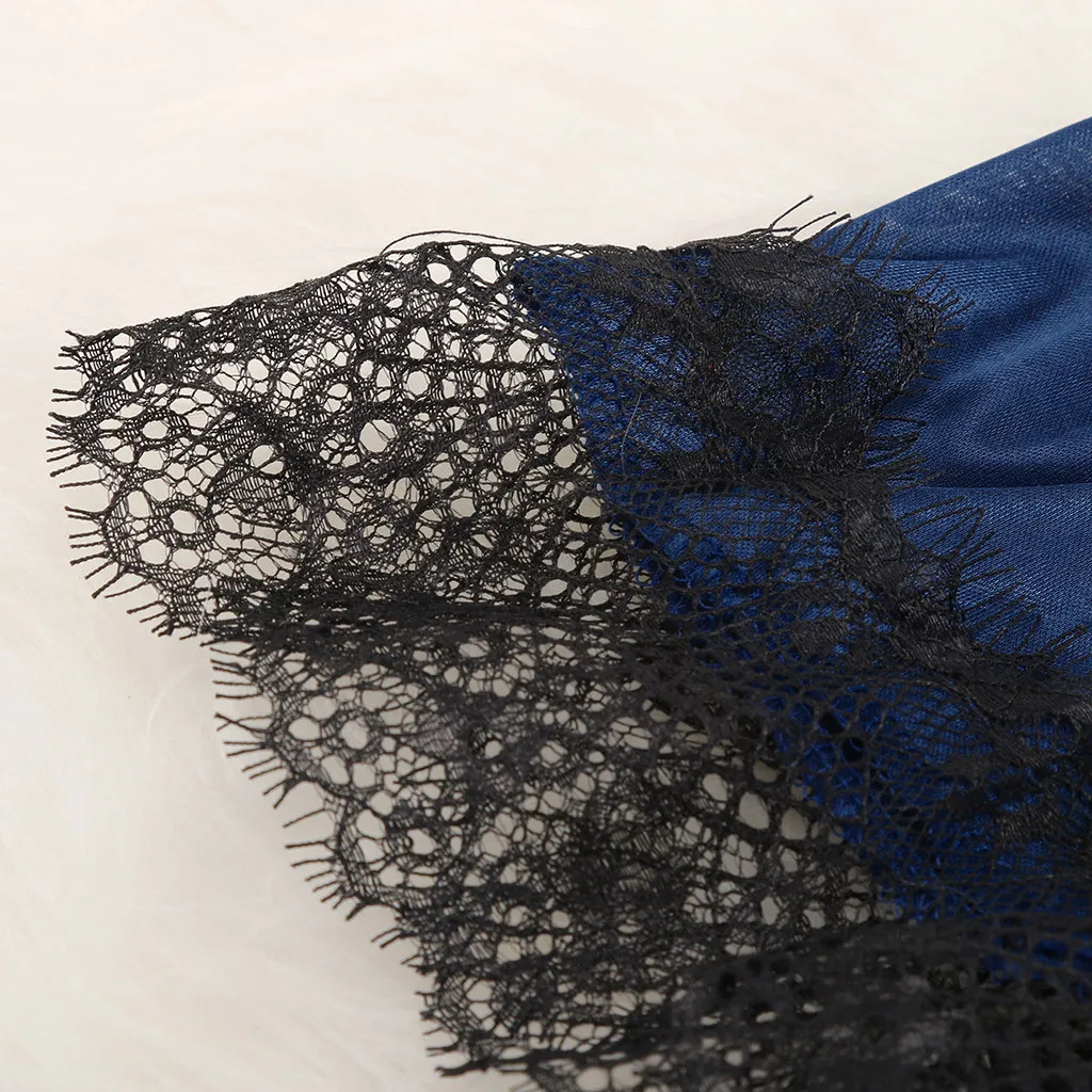 Женское сексуальное кружевное нижнее белье ночная рубашка банный халат халатик