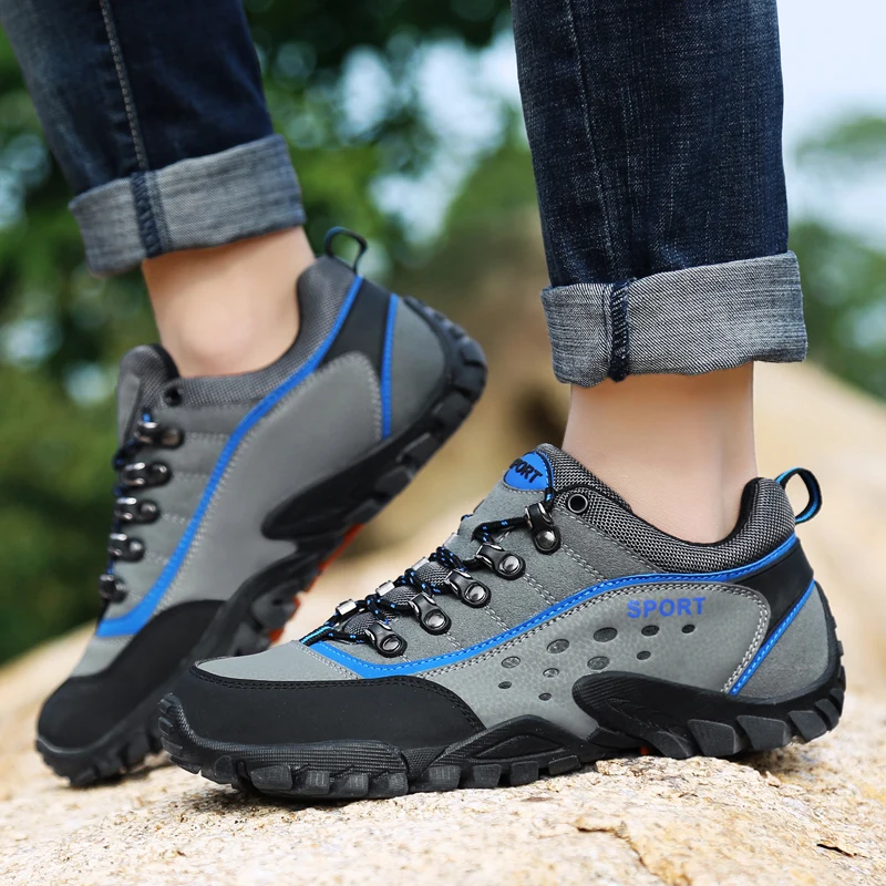 Outdoor Waterproof Trekking Shoes Man Non-slip Wear-resistant Hiking Shoes Male Mountain Climbing Shoes Men zapatillas hombre