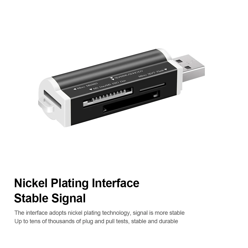 Micro USB кард-ридер USB2.0 Мини мульти в одном считыватель карт памяти Поддержка TF карта рекордер телефон карта памяти кард-ридер