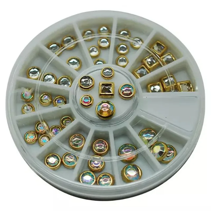 

1 Wheel Nail Art Rhinestone & Decoration For DIY Nails Art Accessory Fashion Decorations Beauty Tools #JS20