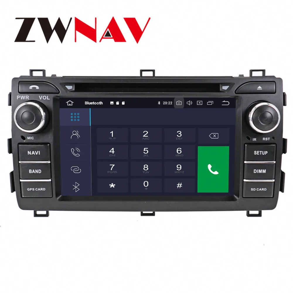 Автомагнитола PX6 Android 10 8 ядер 4 + 64 ГБ GPS навигация для Toyota Auris 2013 2014 2015 автомагнитола