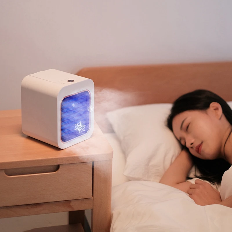 Air Cooler Quiet Three-Stage Wind Speed Adjustable Humidification Spray Cooling Fan For Desktop Or Room | Бытовая техника