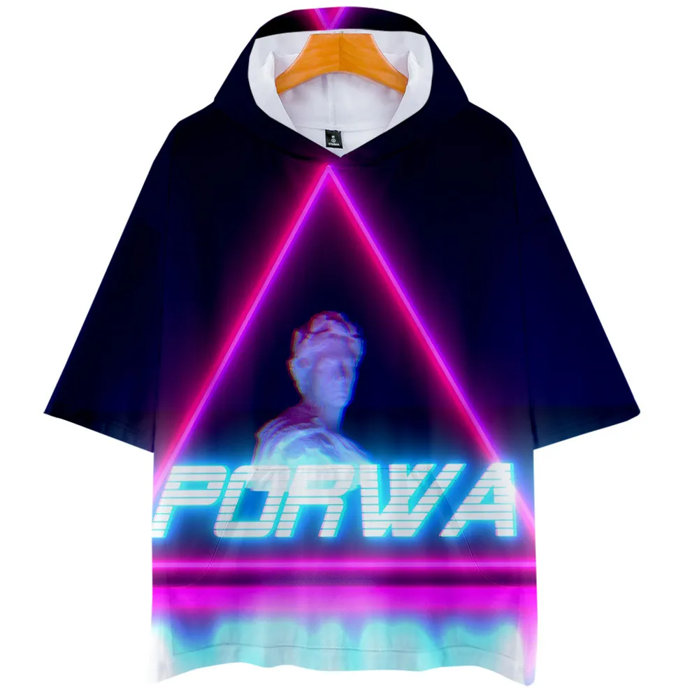 Ретро Vaporwave футболка с капюшоном унисекс Япония эстетика забавные Топы И