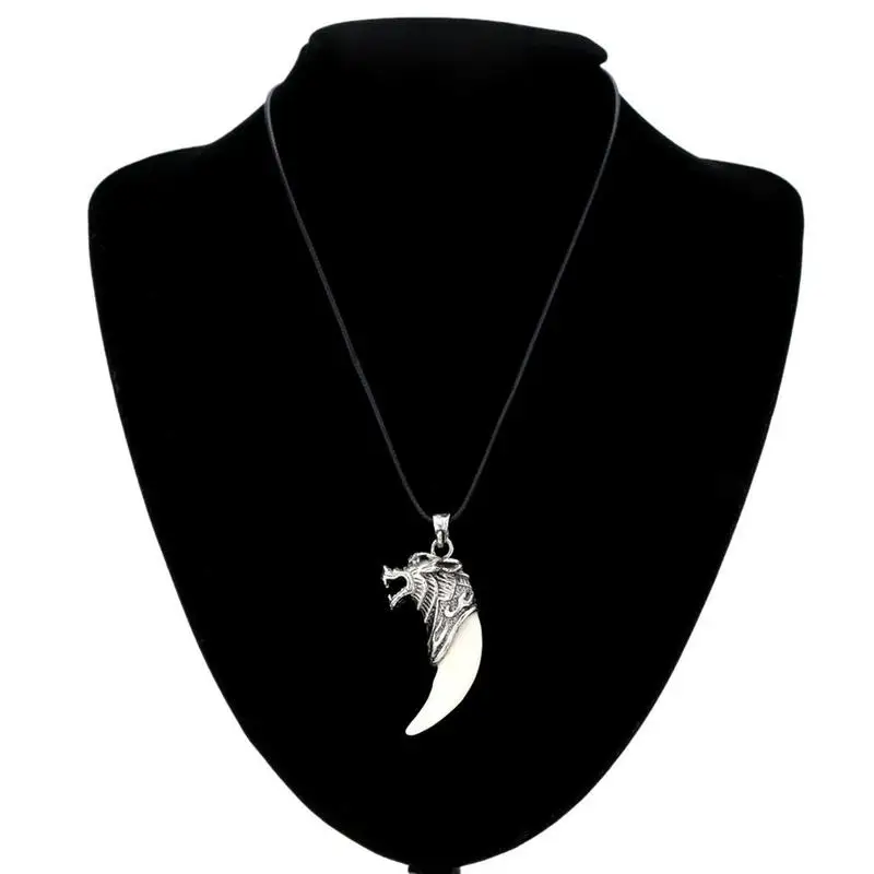 Ожерелье с подвеской в виде зубов волка украшения для Классический амулет пар