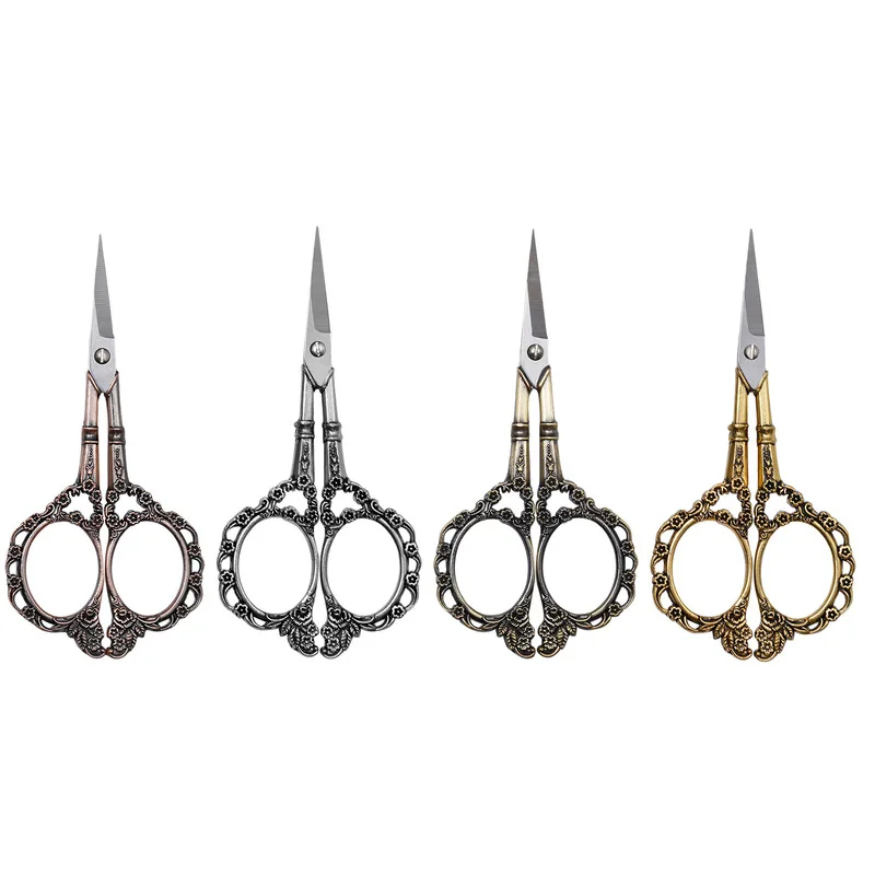 Европейские ретро классические ножницы с цветочным узором швейные для ткани |