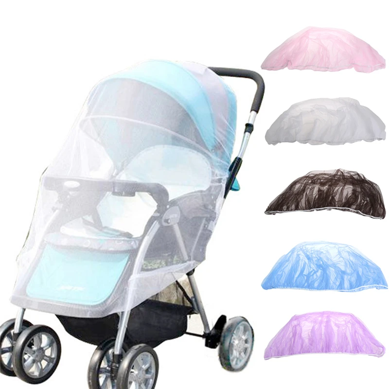 Cubierta de red antimosquitos para cochecito de beb&eacute;, accesorios duraderos de 150cm, para verano-2