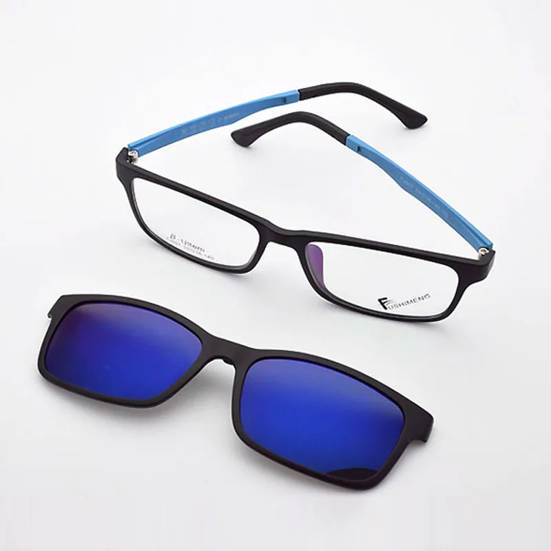 Супер светильник очки в полной оправе для мужчин магнитные 3d на клипсе