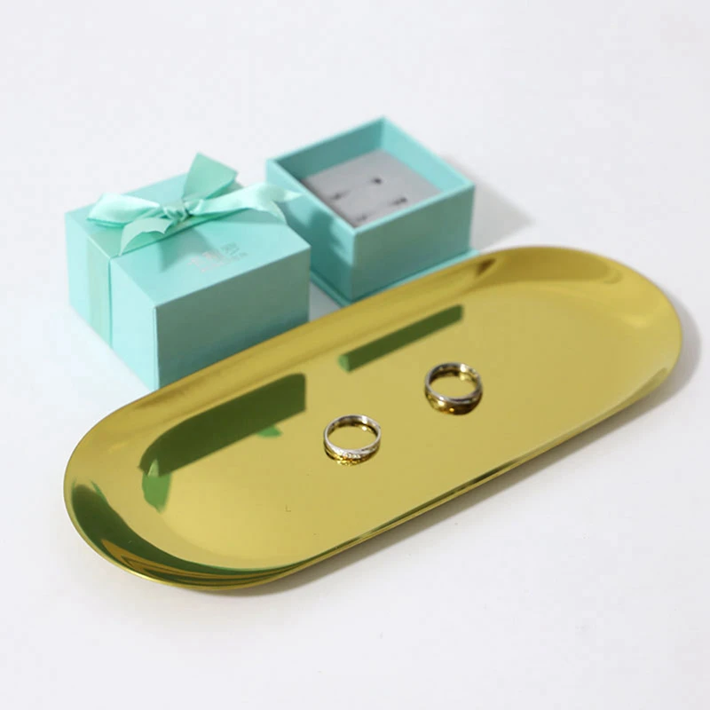 

4 Pcs Creative Ceramics Dried Fruit Candy Plate Serveware Snack Tray, 3 Pcs Gold & 1 Pcs Dark Green