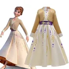 Детское платье с бантом на талии Disney холодное сердце 2 Анна Принцесса подарок на день рождения