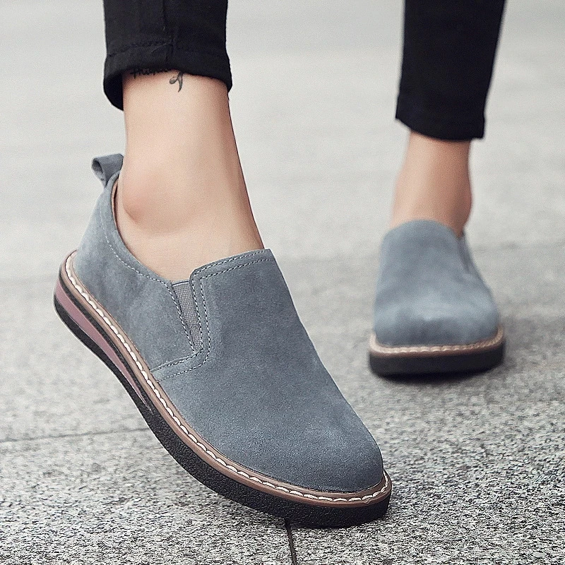 

Spring 2020 retro handmade leather soft sole women's shoes breathable casual shoes mom casual flat shoes lightweight comfortable