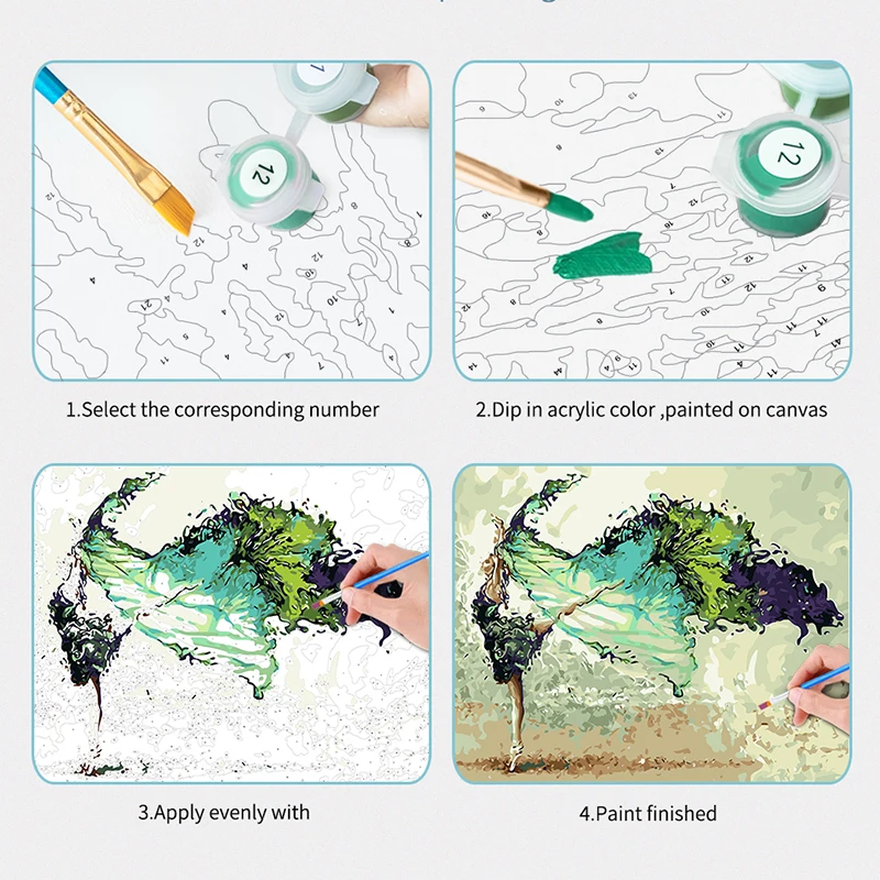 Набор для рисования по номерам на холсте речное дерево |