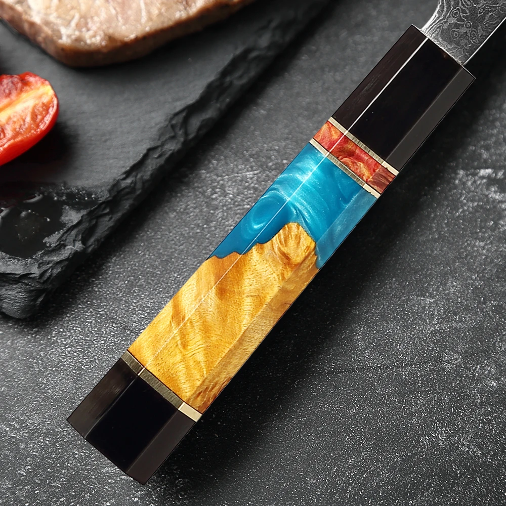 xituo 5 inch santoku knife japanese damascus vg10 steel 67 layers chef knife kitchen knives gadgets tools kitchenware tableware free global shipping