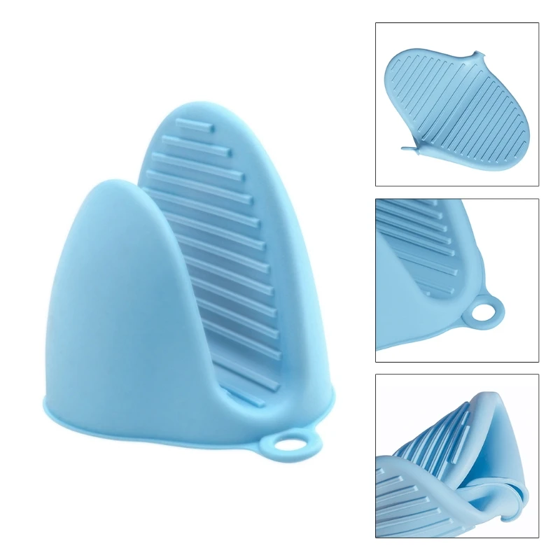 

Silicone Oven Gloves Heat Resistant, Soft, Good Grip, Extra Long Non-slip Oven Mitts 1 Pair, and 2 Silicone Pot Holders, 2 Hot P