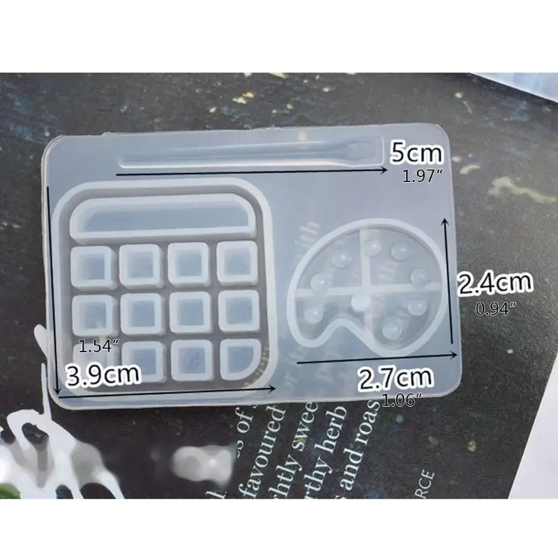 

Handmade Palette Pigment Brush Resin Mold Paint Tray Box Keychain Pendant Epoxy Resin Casting Mold Jewelry Making Tools