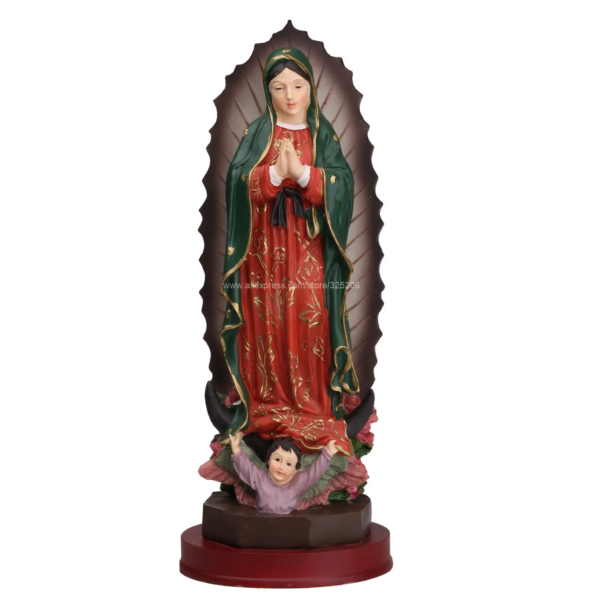 

Our Lady of Guadalupe Statue Sculpture Religious Decoration Figure For Home Church Decor Souvenirs Gift 30.5cm 12inch NEW