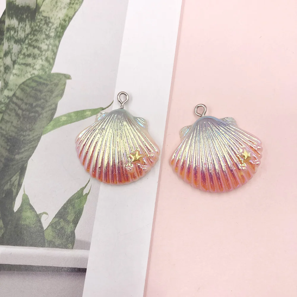 10 шт. кавайные лазерные оболочки из смолы с плоской задней поверхностью кабошоны