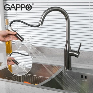 gappo kitchen faucet sink tap water mixer crane waterfall kitchen hot and cold mixer faucet tap pull out faucet g4398 41 free global shipping