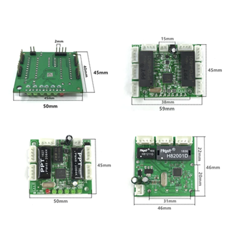 Мини-модуль для коммутатора ethernet 10/100 Мбит/с 3/5/6/8 портов | Компьютеры и офис