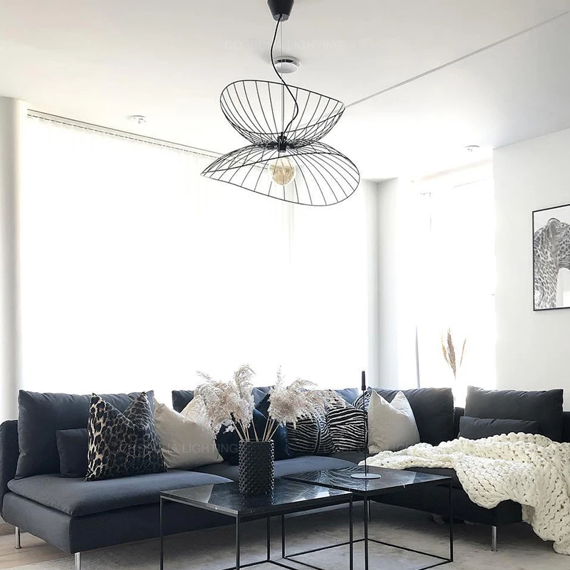 Современный подвесной светильник в скандинавском стиле лампа форме шляпы для