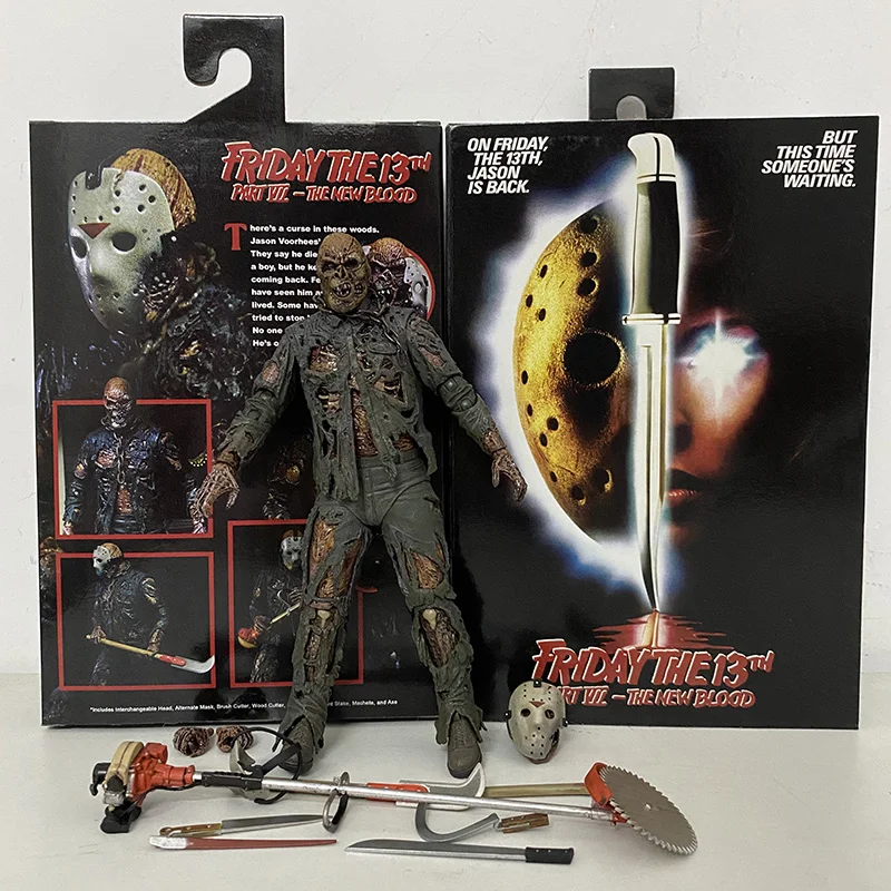 NECA Figurine Freddy Jason Voorhees Action Figure Toy Doll Horror Christmas Gift images - 6