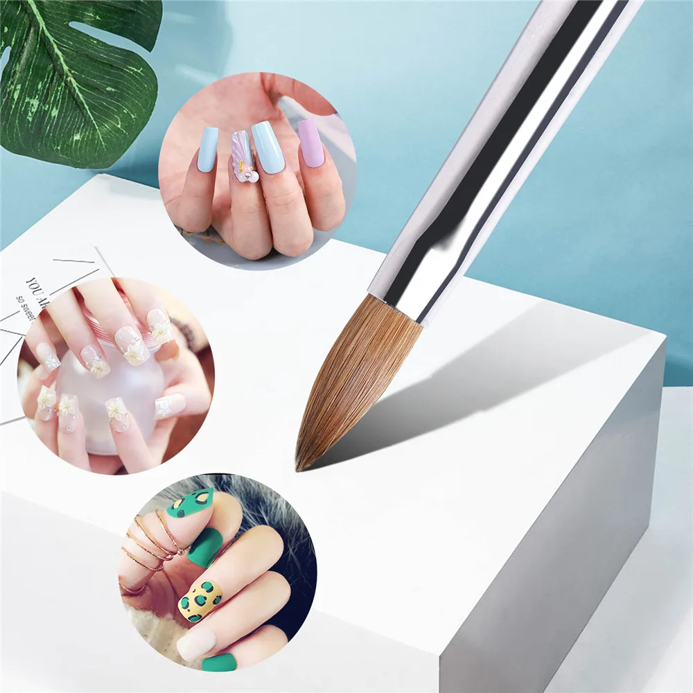 Кисти акриловые для маникюра и педикюра набор кистей нейл-арта с УФ гель-лаком