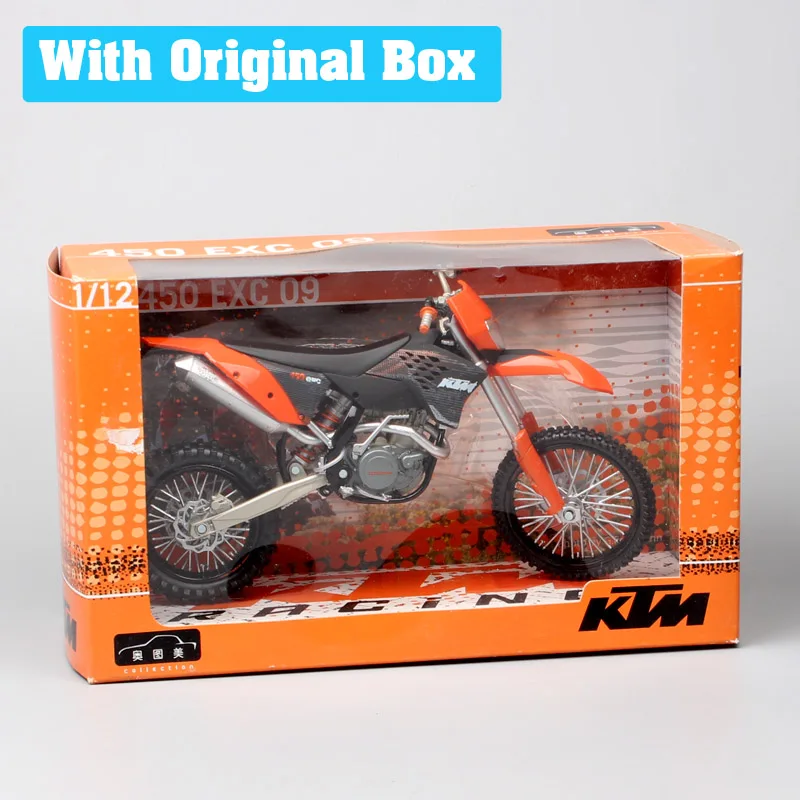 Детские 1/12 весы Automaxx KTM 450 EXC 09 мотоцикл для мотокросса Dirt Bike enduro внедорожные гонки литая модель автомобиля игрушки для детей