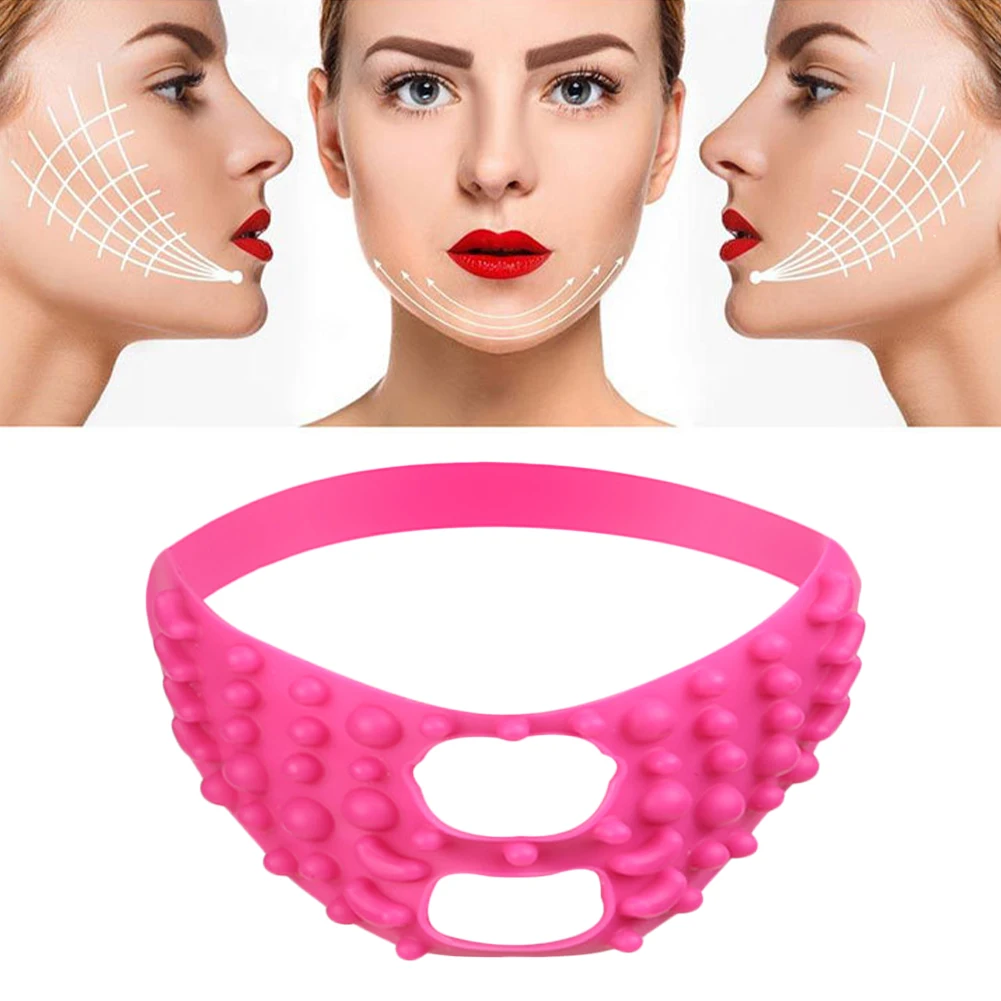 

Silicone Facial Lifting Mask Massage Bandage V Line Mask Double Chin Reducer Face Firming Lifting Tape Skin Care Beauty Tools