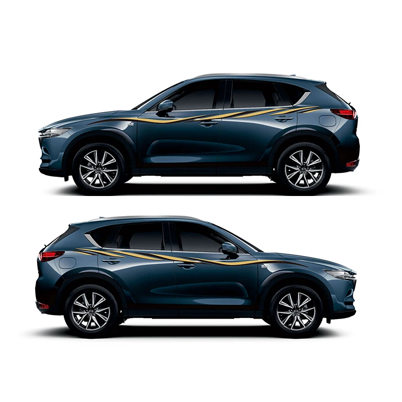 

Автомобильный кузов, дверь, боковой декор, наклейка для Mazda CX-5, Виниловая наклейка, авто, линия талии, полосы