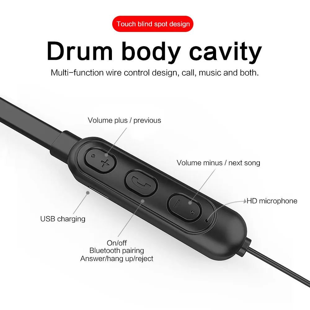 Спортивные Беспроводные Bluetooth 5 0 наушники гарнитура с микрофоном IPX5