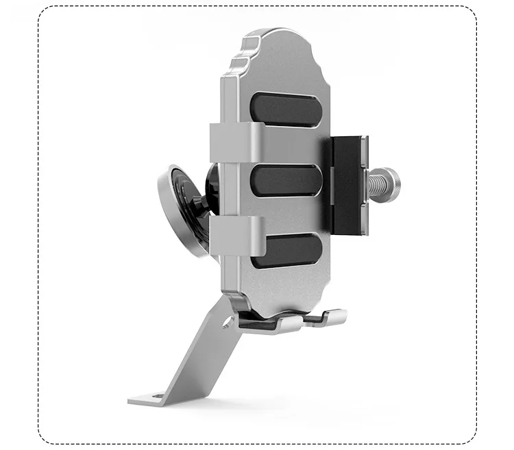 

Motorbike Phone Holder Rear View Mirror Aluminum Alloy Universal Grip Cell Phone Holder for iPhone 8/XR/11/11 Pro Max etc